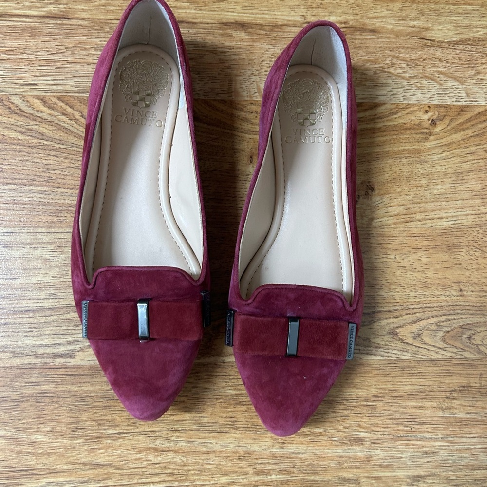 Vince Camuto Plum Suede Footwear Size 8 1/2